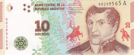 10 Pesos Argentinien 2016 p.360a A